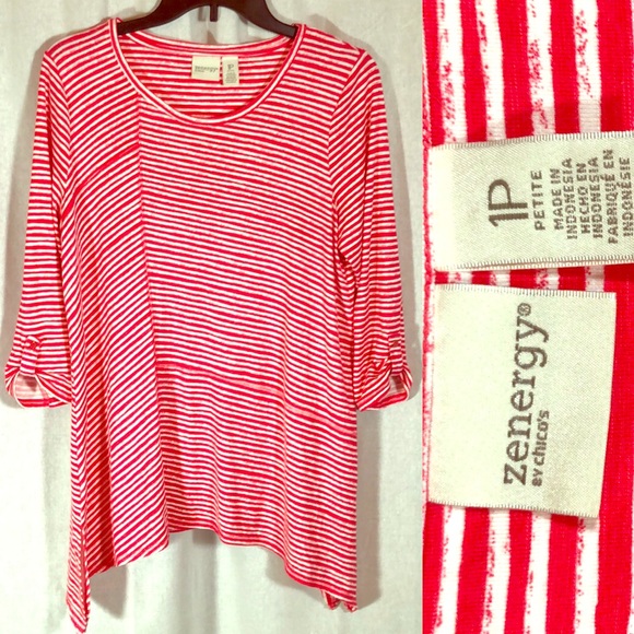 Chico’s Zenergy Blouse size 1P - Picture 1 of 8